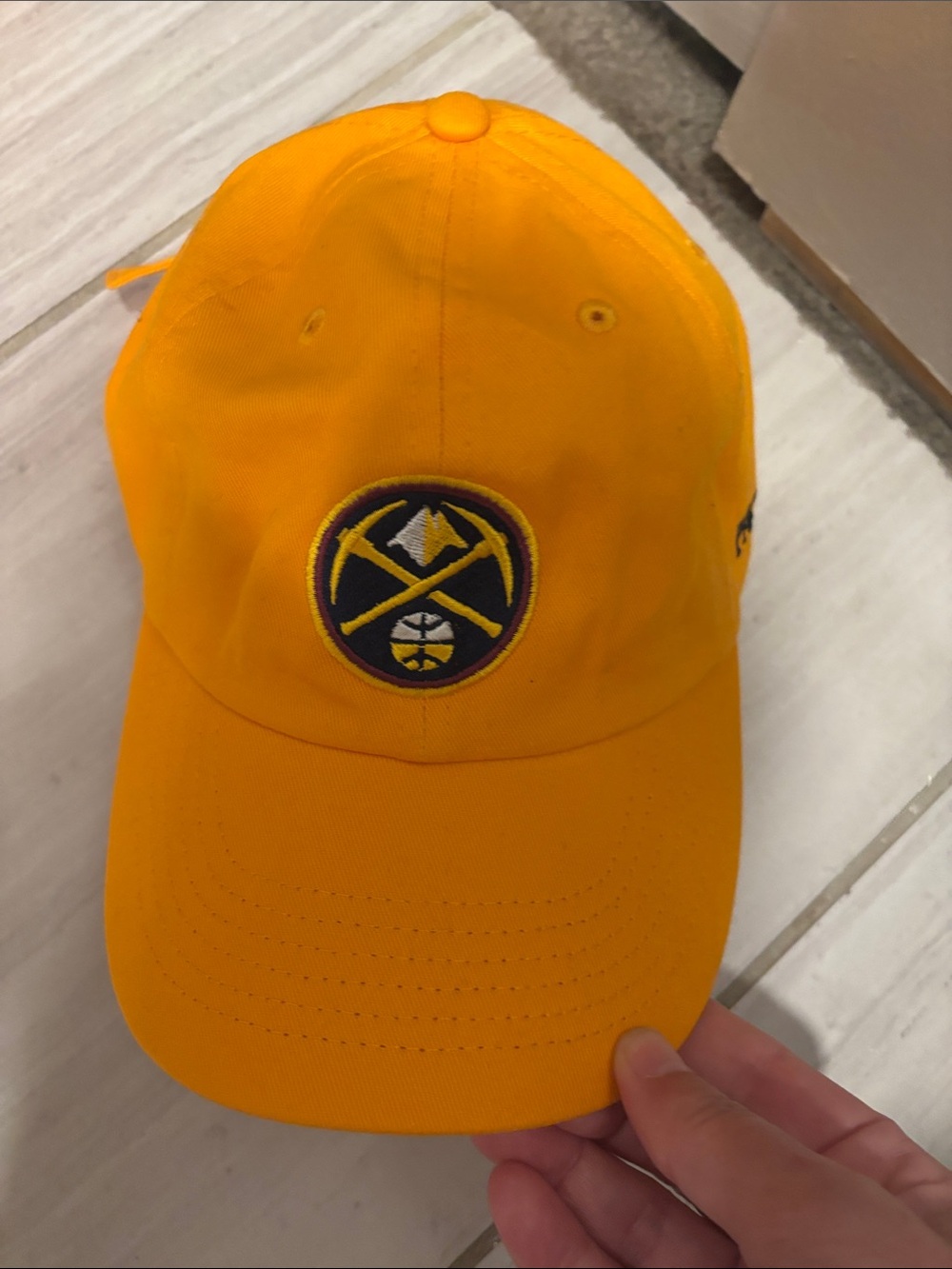 Denver Nuggets X Patron Yellow Baseball Cap with Sports Logo